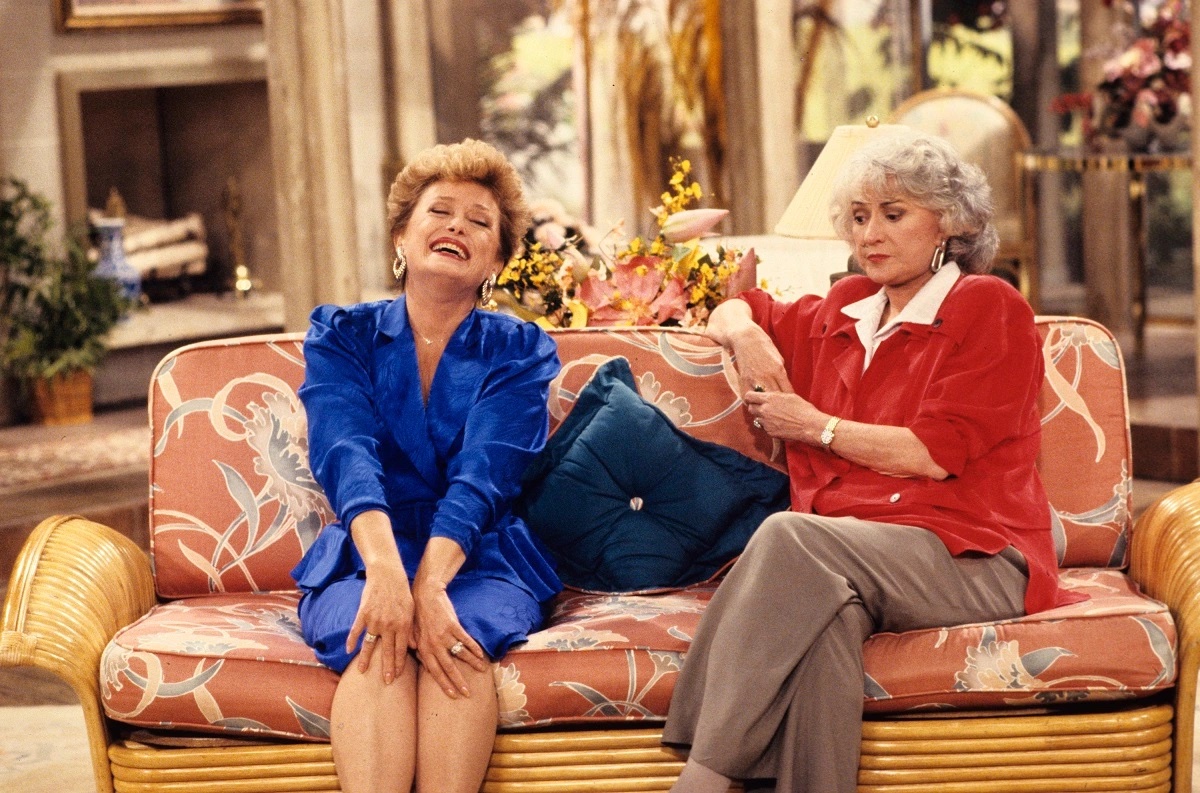 Rue McClanahan and Bea Arthur in The Golden Girls